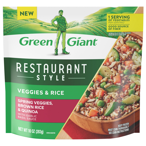 Prepared Meals Green Giant Veggies & Rice, Restraunt Style hero