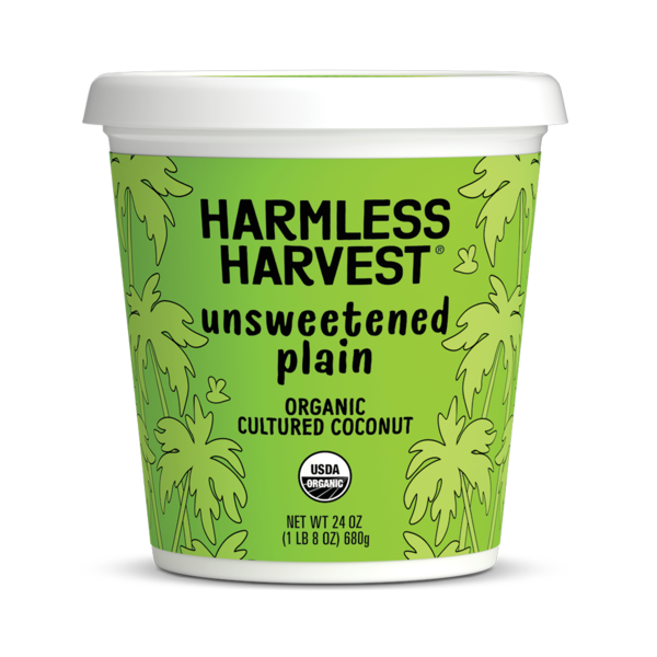 Yogurt Harmless Harvest Organic, Unsweetened Plain, Dairy Free Yogurt Alternative hero