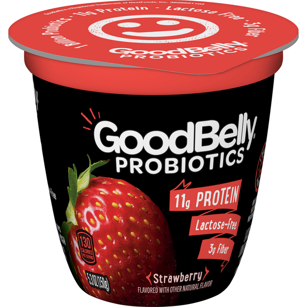 Yogurt GoodBelly Probiotic Low Fat Yogurt, Lactose-Free, Strawberry hero