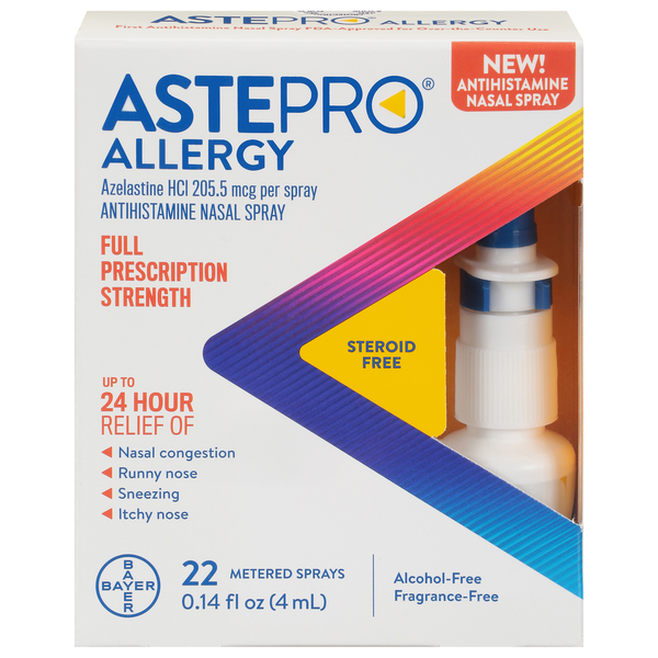 Cold, Flu & Allergy Astepro Nasal Spray, Antihistamine, Full Prescription Strength, Allergy hero