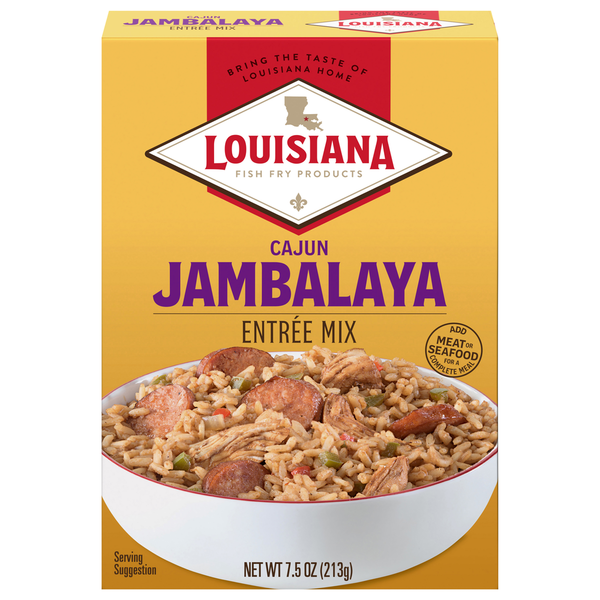 Instant Foods Louisiana Fish Fry Products Entree Mix, Jambalaya, Cajun hero