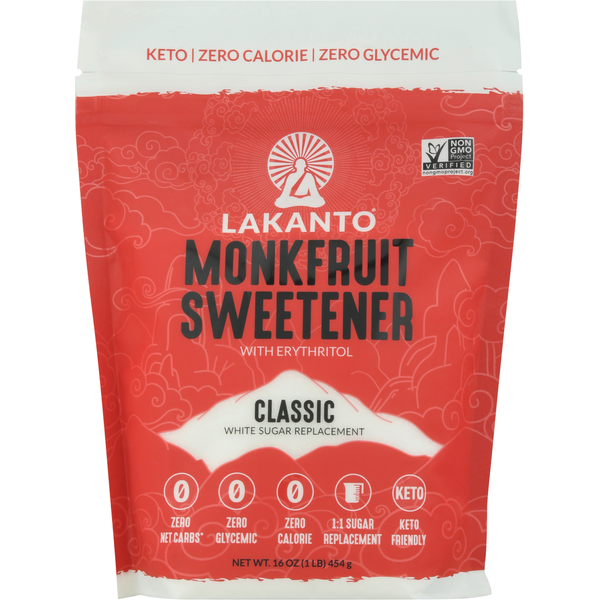 Baking Ingredients Lakanto Monkfruit Sweetener with Erythritol, Classic hero