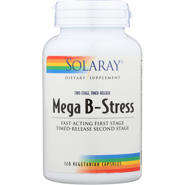 Vitamins & Minerals Solaray Mega Vitamin B-Stress, Two-Stage Timed-Release hero