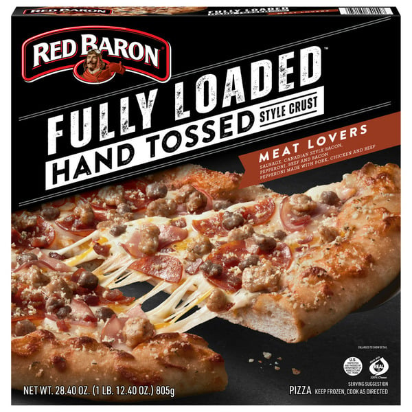 Red Baron Fully Loaded Meat Lover's Hand Tossed Crust Frozen Pizza hero