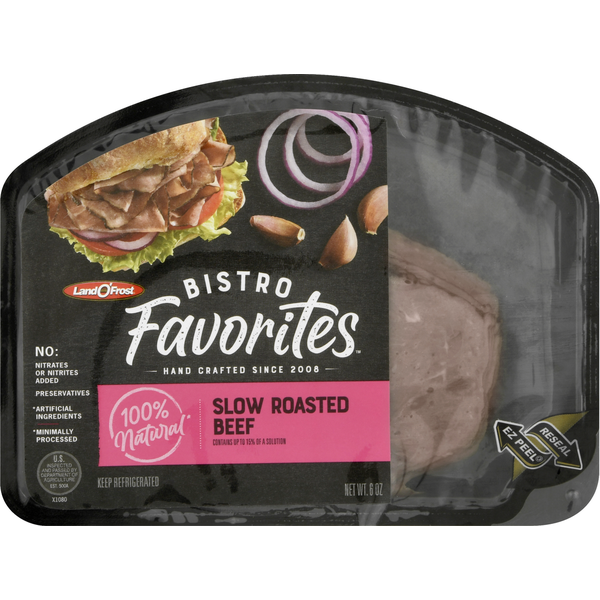 Lunch Meat Land O’Frost Bistro Favorites Beef, Roast hero