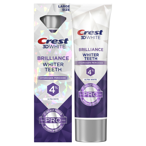 Oral Hygiene Crest 3D White Brilliance Pro Ultra White Teeth Whitening Toothpaste hero