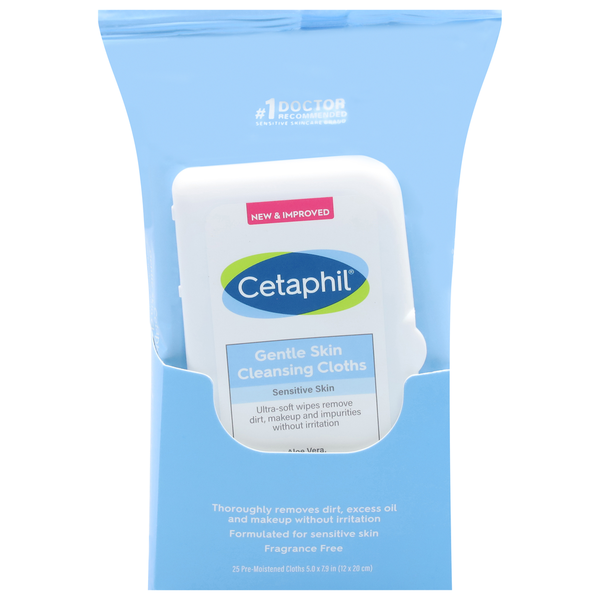 Cetaphil Cleansing Cloths, Gentle Skin, Sensitive Skin hero