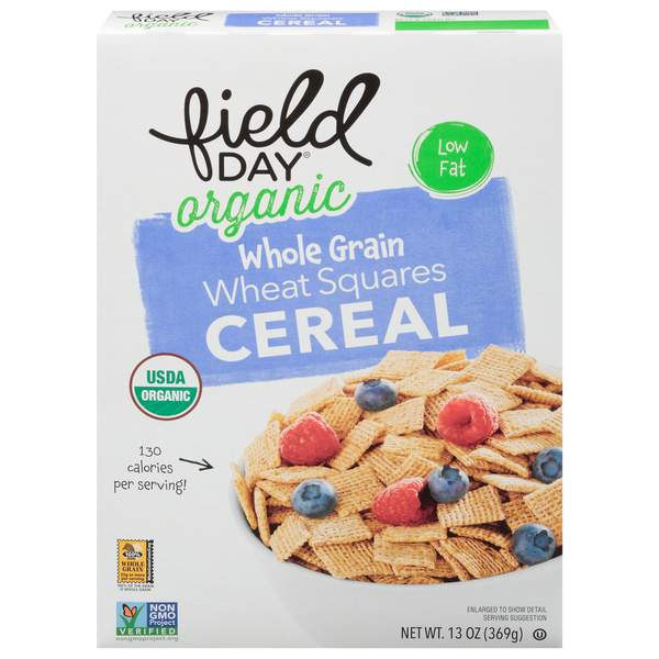 Cereal FIELD DAY Cereal, Organic, Whole Grain, Wheat Squares hero