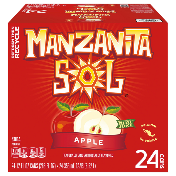 Soft Drinks Manzanita Sol Soda, Apple hero