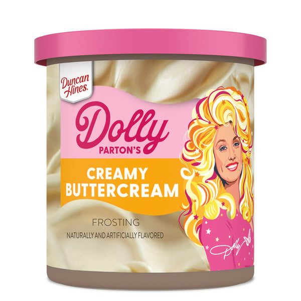 Baking & Supplies Duncan Hines Dolly Parton's Favorite Creamy Buttercream Flavored Cake Frosting hero