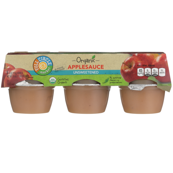 Canned Fruit & Applesauce Full Circle Unsweetened Apple Sauce hero