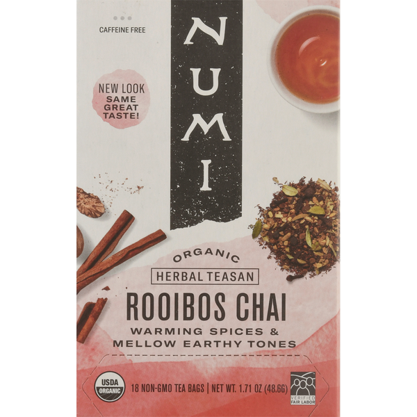 Tea Numi Organic Rooibos Chai, Caffeine-Free hero