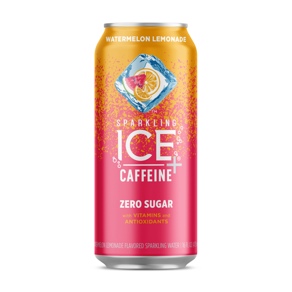 Sparkling Ice® +Caffeine Sparkling Ice® Plus Caffeine Watermelon Lemonade Sparkling Water, Zero Sugar hero