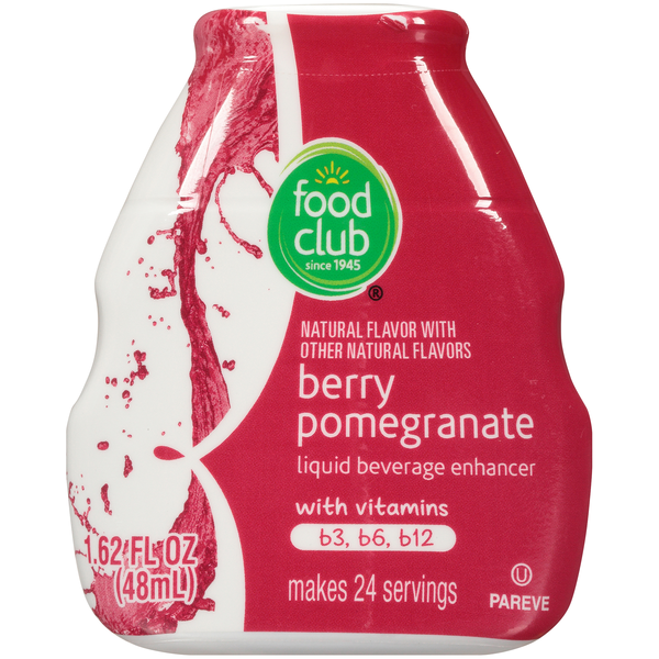 Vitamins & Supplements Food Club Berry Pomegranate Liquid Beverage Enhancer hero