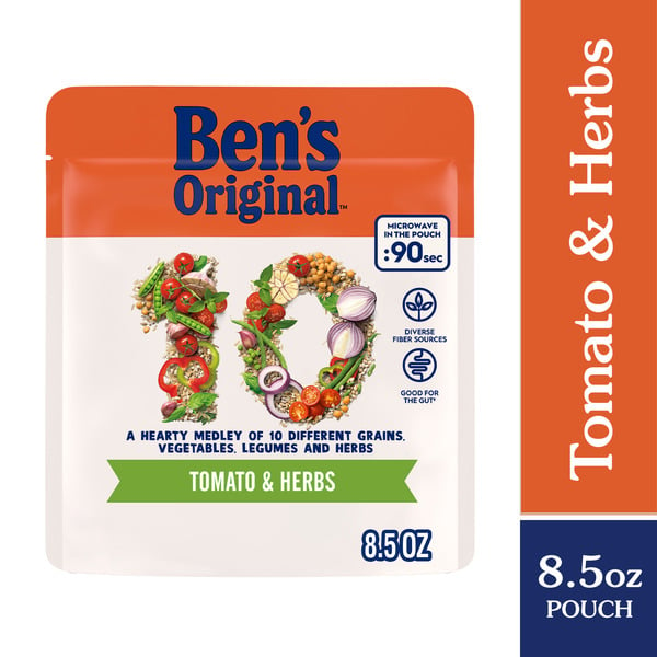 Grains, Rice & Dried Goods Ben's Original Tomato and Herbs, Hearty Medley of Grains, Vegetables, Legumes and Herbs hero