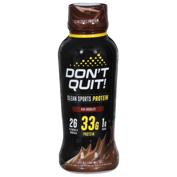 Energy & Sports Drinks Don't Quit! Protein, Rich Chocolate, Clean Sports hero