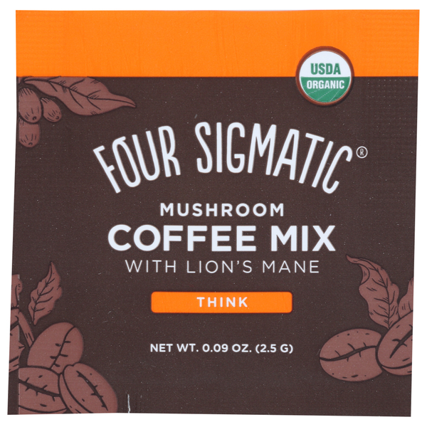 Cocoa & Drink Mixes Four Sigmatic Lions Mane Mushroom Coffee Packet hero