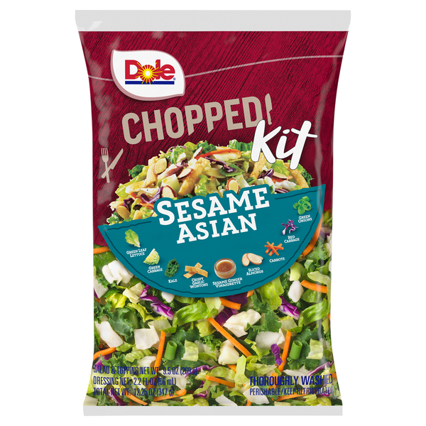 Packaged Vegetables & Fruits Dole Chopped Kit, Sesame Asian hero