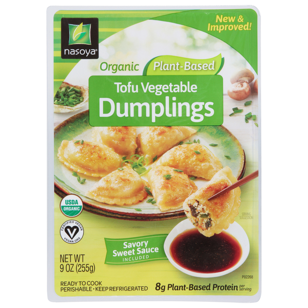 Tofu & Meat Alternatives Nasoya Dumplings, Organic, Tofu Vegetable, Plant-Based hero