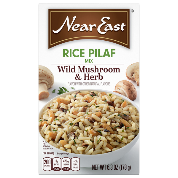 Instant Foods Near East Rice Pilaf Mix, Wild Mushroom & Herb hero