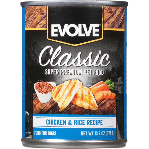 Dog Food & Care EVOLVE Food for Dogs, Chicken & Rice Recipe hero