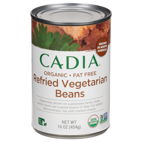 Canned Meals & Beans CADIA Beans, Refried Vegetarian, Organic, Fat Free hero