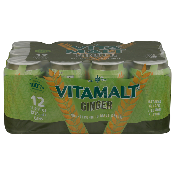 Vitamalt Malt Drink, Ginger, Non-Alcoholic hero