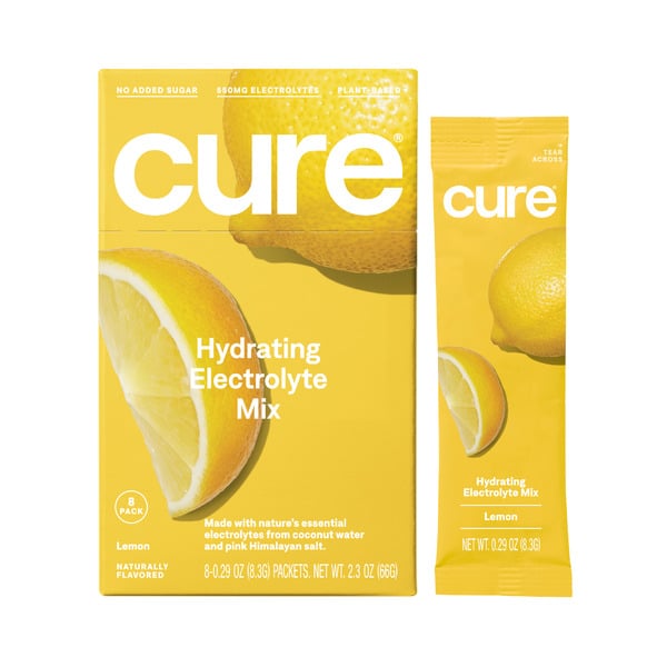 Juice & Nectars Cure Hydration Lemon, Electrolyte Hydration, Vegan, Drink Mix Powder hero