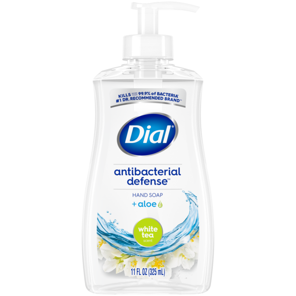 Hand Care Dial Liquid Hand Soap Antibacterial Defense White Tea hero