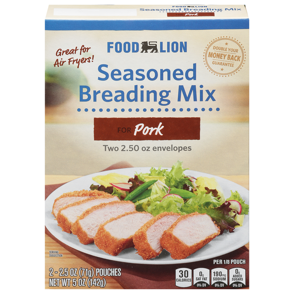 Marinades & Meat Preparation Food Lion For Pork Seasoned Coating Mix hero