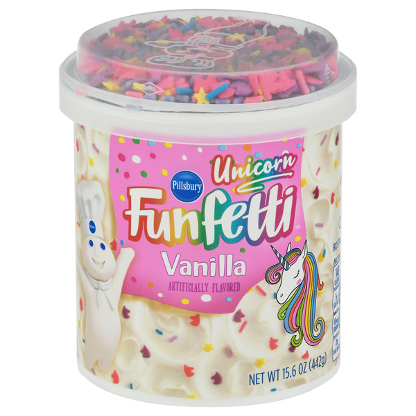 Baking Supplies & Decor Pillsbury Funfetti Unicorn Vanilla Frosting hero