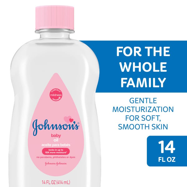 Baby Bath & Body Care Johnson's Oil, Mineral Oil, Baby Massage Oil, Original hero