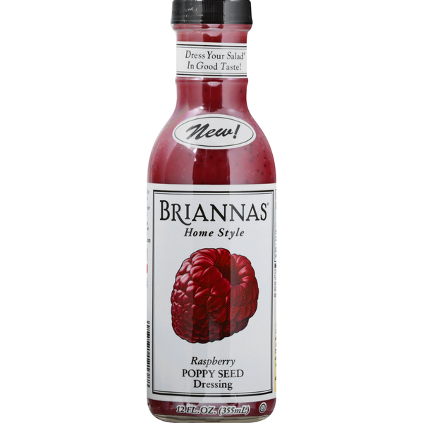 Condiments BRIANNAS Poppy Seed Dressing, Raspberry, Home Style hero