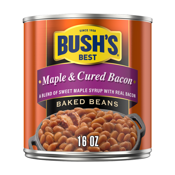 Canned Meals & Beans Bush's Best Maple & Cured Bacon Baked Beans hero