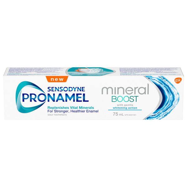 Oral Hygiene Sensodyne Pronamel Pronamel Mineral Boost Gentle Whitening Action hero