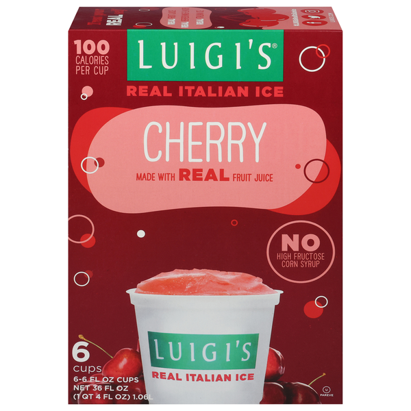 Ice Cream & Ice LUIGI'S Real Italian Ice Cherry hero