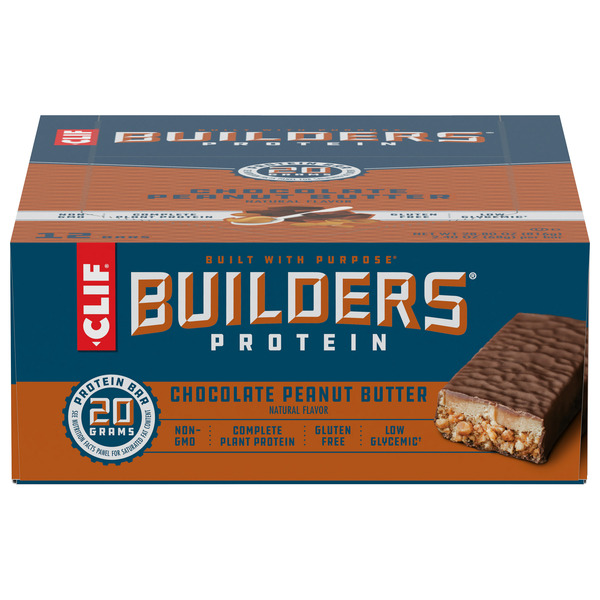 Energy & Granola Bars Builders Chocolate Peanut Butter Flavor Protein Bars hero