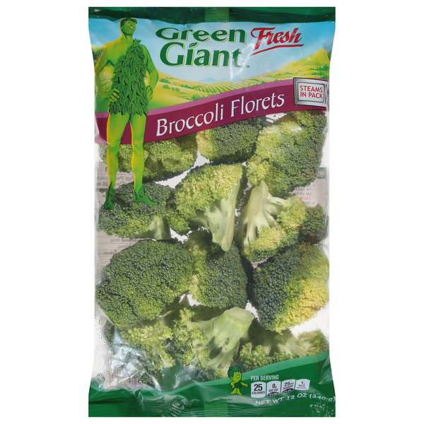 Packaged Produce & Salad Green Giant Broccoli Florets, Fresh hero