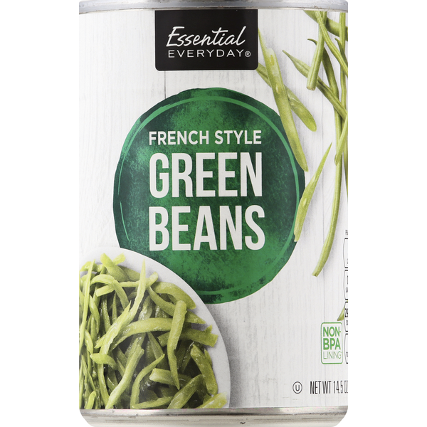 Canned Meals & Beans Essential Everyday Green Beans, French Style hero