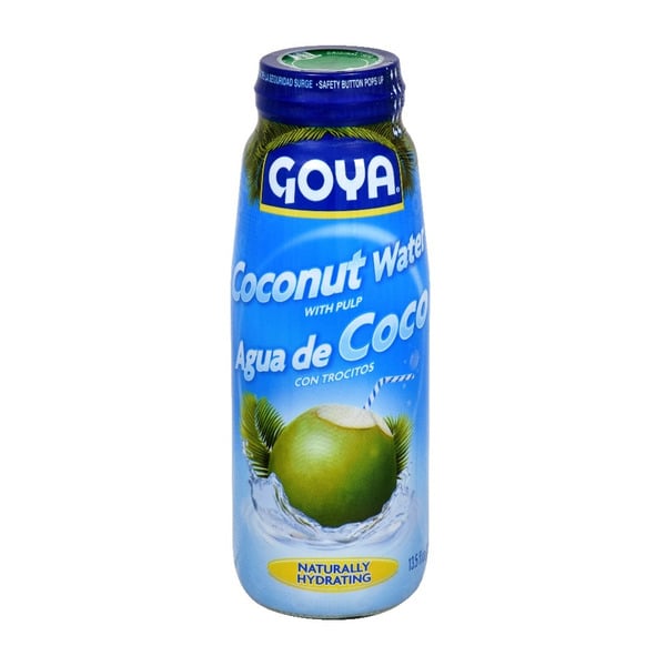 Latino Foods Goya Coconut Water with Pulp, Real Coconut Pieces hero