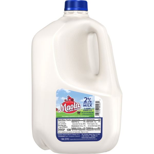 Milk, Soy & Lactose Free Maola 2% Reduced Fat Milk hero