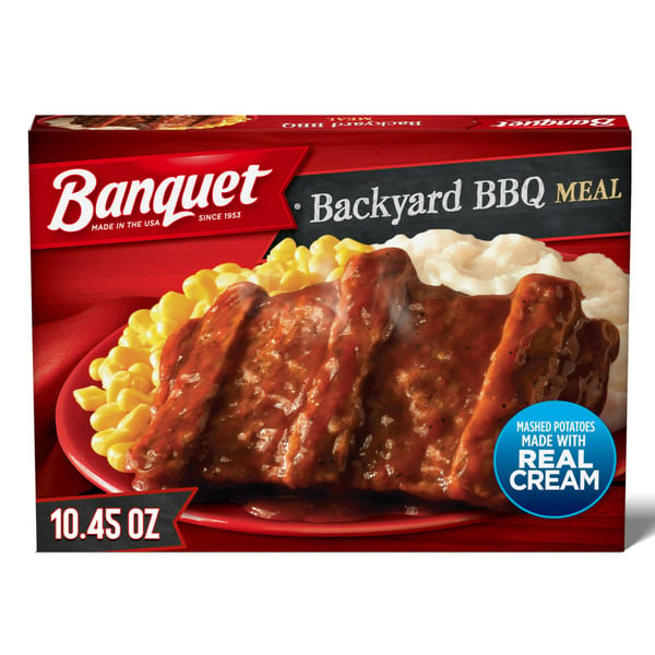 Frozen Meat & Chicken Banquet Backyard BBQ, Frozen Meal hero