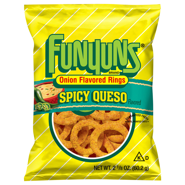 Funyuns Onion Flavored Rings, Spicy Queso hero