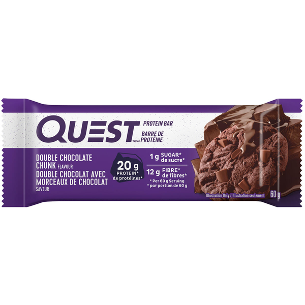 Energy & Granola Bars Quest Double Chocolate Chunk Protein Bar, High Protein, Low Carb. hero