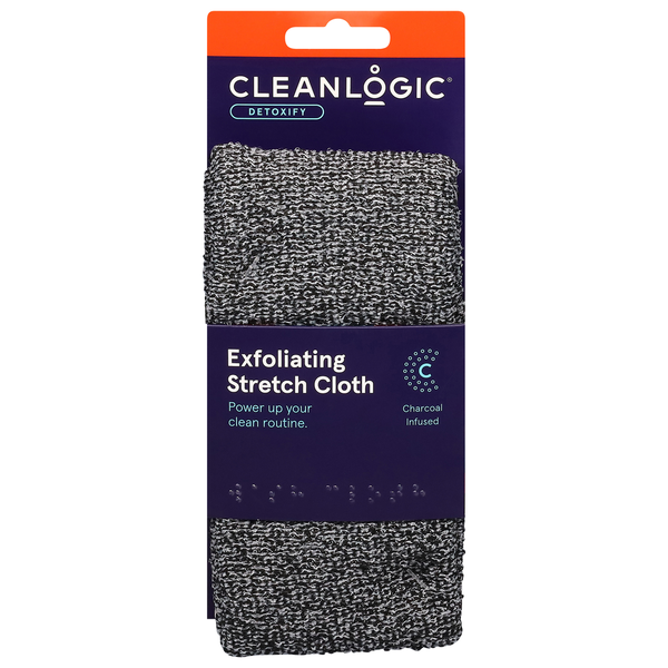 More Household Cleanlogic Body Care Exfoliating Stretch Cloth, Detoxify hero