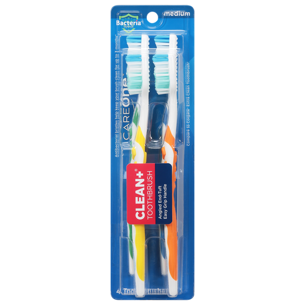 Oral Hygiene CareOne Toothbrush, Medium, Clean+, Blister Pack hero