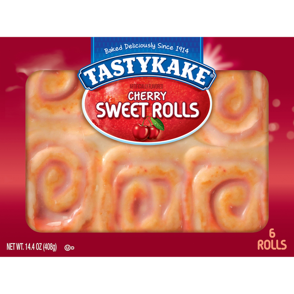 Bakery Desserts Tastykake Cherry Sweet Rolls hero