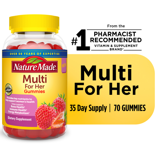 Vitamins & Supplements Nature Made Multivitamin For Her Gummies hero