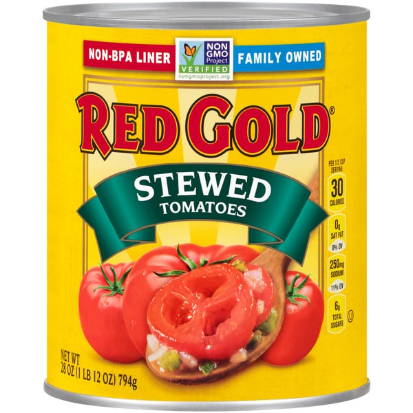 Canned & Jarred Vegetables Red Gold Stewed Tomatoes hero