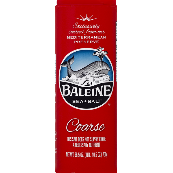 Spices & Seasonings La Baleine Sea Salt, Coarse hero